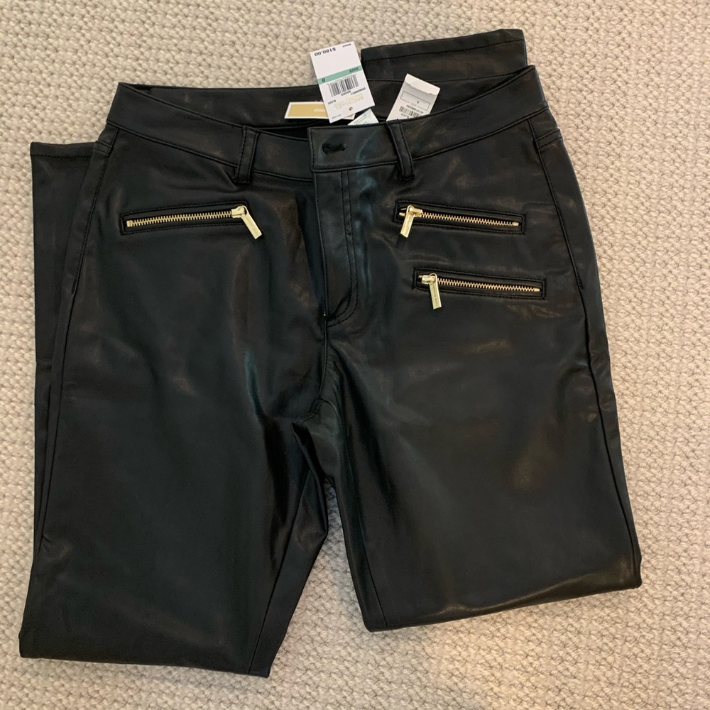 NWT Michael Kors skinny pants size 8 black